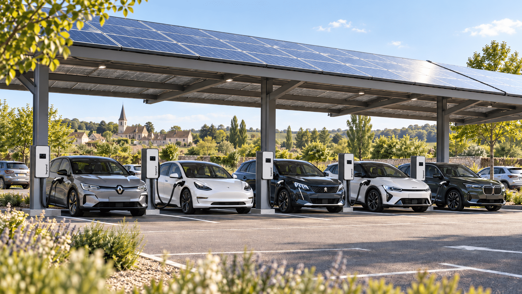 Infrastructures professionnels borne de recharge - Berry Solar
